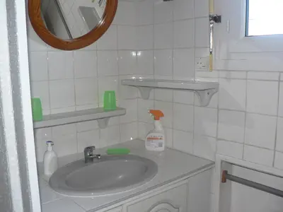 Salle de bains dans l'établissement Clo Hujobe