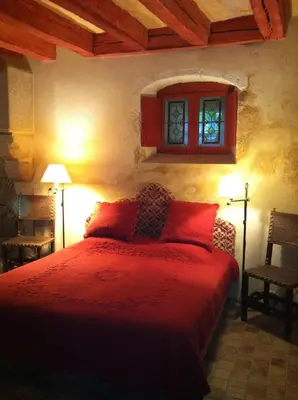 Un ou plusieurs lits dans un hébergement de l'établissement Château de Saint Loup