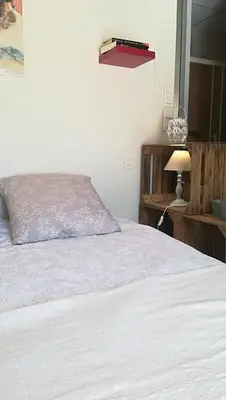 Un ou plusieurs lits dans un hébergement de l'établissement Gîtes, Chambres d'Hôtes La Maison d'Amis