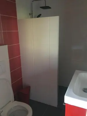 Salle de bains dans l'établissement Le marronnier entre Les Buis