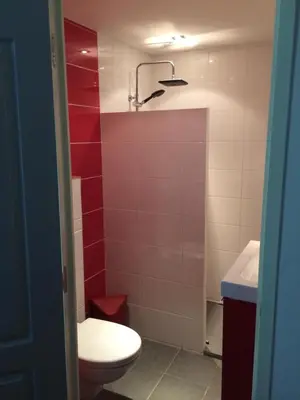 Salle de bains dans l'établissement Le marronnier entre Les Buis