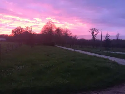 Lever ou coucher de soleil vu de le B&B/chambre d'hôtes ou à proximité