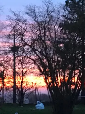 Lever ou coucher de soleil vu de le B&B/chambre d'hôtes ou à proximité