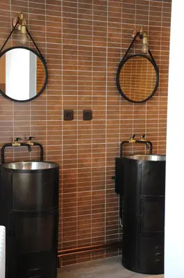 Salle de bains dans l'établissement Le Nid de Sigogne