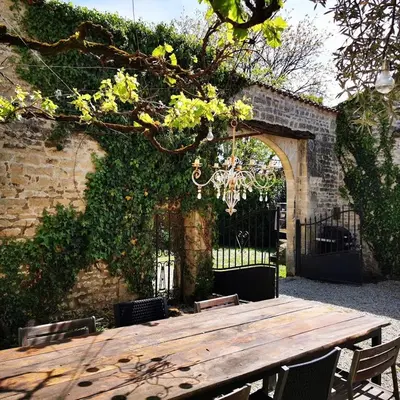 Jardin de l'établissement Le Bonheur- Suite Cognac