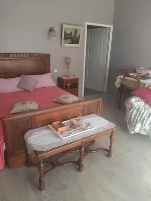 Un ou plusieurs lits dans un hébergement de l'établissement chambre d hotes