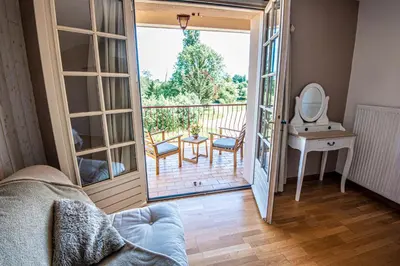 Balcon ou terrasse dans l'établissement Maison familiale