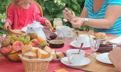 Nourriture dans le B&B/chambre d'hôtes ou à proximité