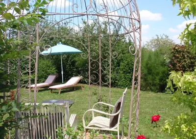 Jardin de l'établissement Demeures et Châteaux - Le Portail en Marais Poitevin