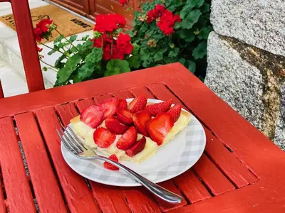 Nourriture dans la maison de vacances ou à proximité