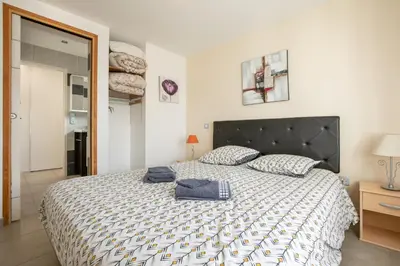 Un ou plusieurs lits dans un hébergement de l'établissement Villa Lavande