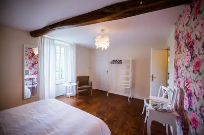 Un ou plusieurs lits dans un hébergement de l'établissement Maison d'hôtes le Moulin de Bois Coûtant