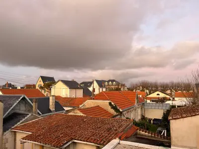 Vue générale sur Châtelaillon-Plage ou vue de la ville depuis l'hôtel