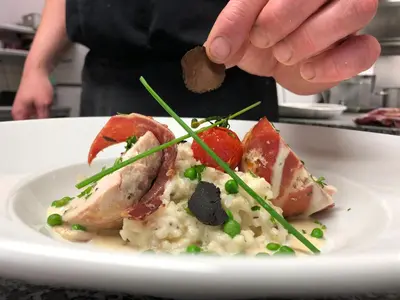 Nourriture dans l'hôtel ou à proximité