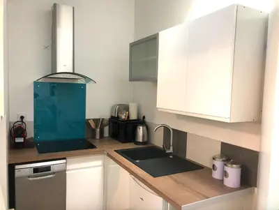 Cuisine ou kitchenette dans l'établissement Residence Pasteur Angouleme