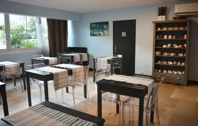 Coin salon dans l'établissement Logis Hotel Epi d'Or