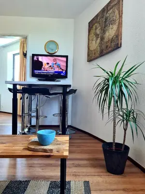 Télévision ou salle de divertissement dans l'établissement Logement entier 30m² - 800m du Futuroscope