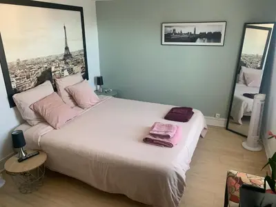 Un ou plusieurs lits dans un hébergement de l'établissement Maison de centre-ville