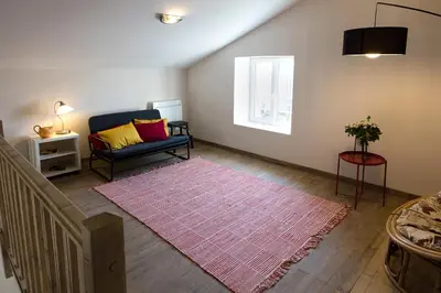 Un ou plusieurs lits dans un hébergement de l'établissement Appartement La Haute Preze & Golffrance