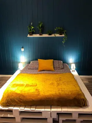 Un ou plusieurs lits dans un hébergement de l'établissement chambre double avec salle de bain privative