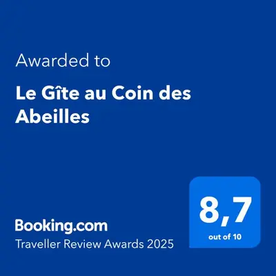 Certificat, récompense, panneau ou autre document affiché dans l'établissement Le Gîte au Coin des Abeilles