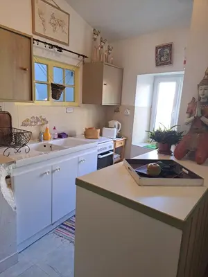 Cuisine ou kitchenette dans l'établissement Terra-Crystal
