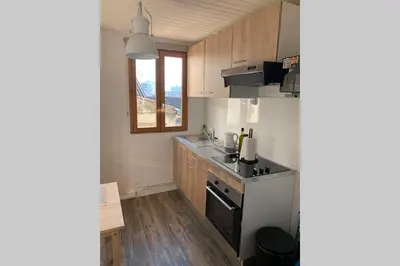 Cuisine ou kitchenette dans l'établissement Le Pilori - Centre Historique, en face du musée du Pilori, à 2mn à pied de l'hyper centre et proche toutes commodités, WIFI-Netflix