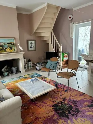Coin salon dans l'établissement Villa Fleur de Sel