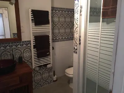 Salle de bains dans l'établissement Apart d'Arc