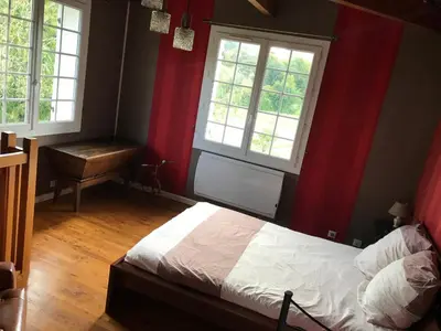 Un ou plusieurs lits dans un hébergement de l'établissement Moulin sous la Vergne