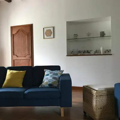 Coin salon dans l'établissement La Diguinerie