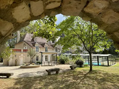 Jardin de l'établissement Château l'Hubertière