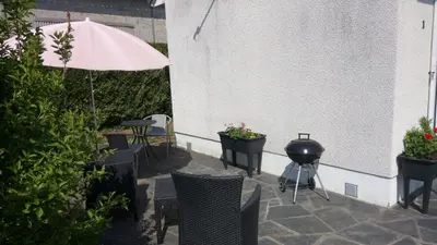 Balcon ou terrasse dans l'établissement Les Gites Lussacois