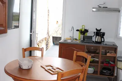 Cuisine ou kitchenette dans l'établissement Résidence Pasteur - flyer