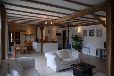 Coin salon dans l'établissement La Grange