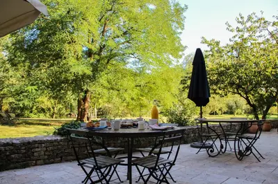 Jardin de l'établissement Moulins de Clan