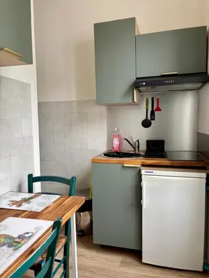 Cuisine ou kitchenette dans l'établissement Ethnique