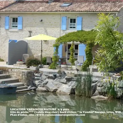 MARAIS POITEVIN bord rivière pêche