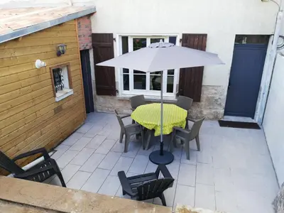 Balcon ou terrasse dans l'établissement gîte St Pierre