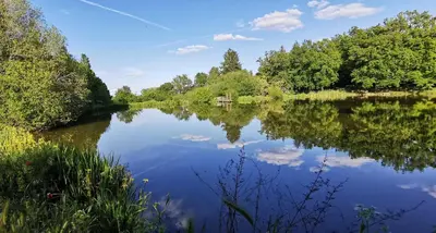 Paysage naturel près de le camping