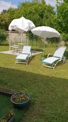 Jardin de l'établissement Chez Martine