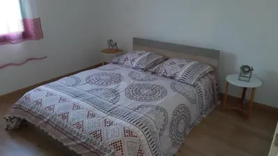 Un ou plusieurs lits dans un hébergement de l'établissement Maison entière moderne tout confort de 92m²