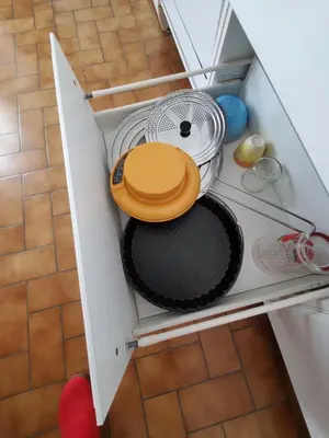 Cuisine ou kitchenette dans l'établissement chezphoenixette