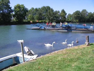 Vue sur la rivière ou le fleuve situé(e) à proximité de le camping