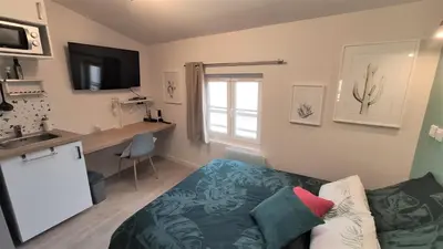 Télévision ou salle de divertissement dans l'établissement Home&Work301 - HYPERCENTRE - fibre et parking à proximité