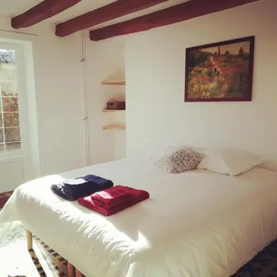 Un ou plusieurs lits dans un hébergement de l'établissement Maison Terracotta, le calme aux portes de Poitiers