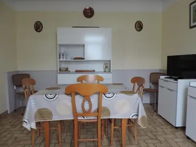 Cuisine ou kitchenette dans l'établissement Gîte de l'Aubrée 17