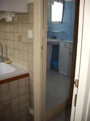 Salle de bains dans l'établissement Gîte de l'Aubrée 17