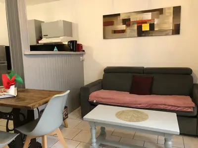 Cuisine ou kitchenette dans l'établissement LES APPART's DES THERMES