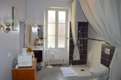 Salle de bains dans l'établissement Chambre Charentaise